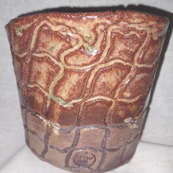 VTG Art Pottery Flower Pot by Monroe Salt Works - Picture 3 of 4